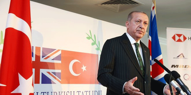 Erdoğan İngiltere'den Merkez'e mesaj verdi