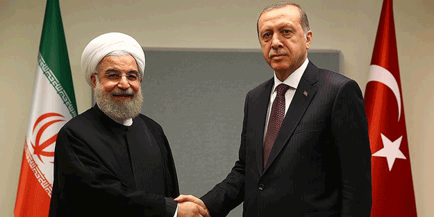 Erdoğan İran Cumhurbaşkanı Ruhani ile görüştü