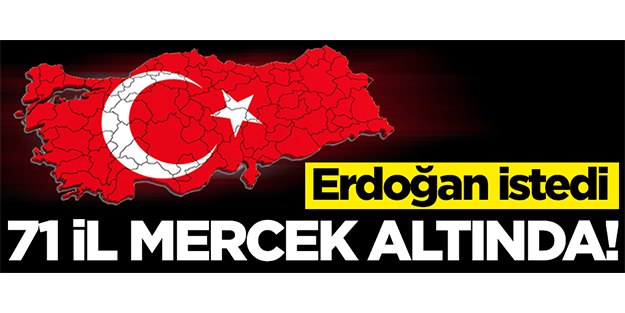 Erdoğan istedi! 71 il mercek altında