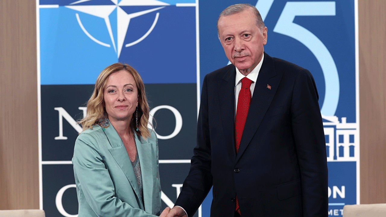 Erdoğan, İtalya lideri Meloni ile görüştü