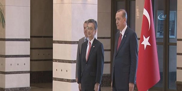 Erdoğan Japon büyükelçiyi kabul etti