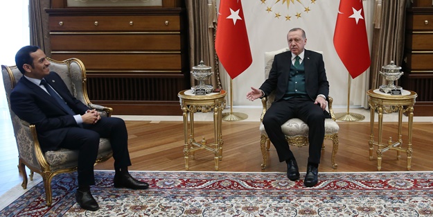 Erdoğan Katar Dışişleri Bakanı ile görüştü