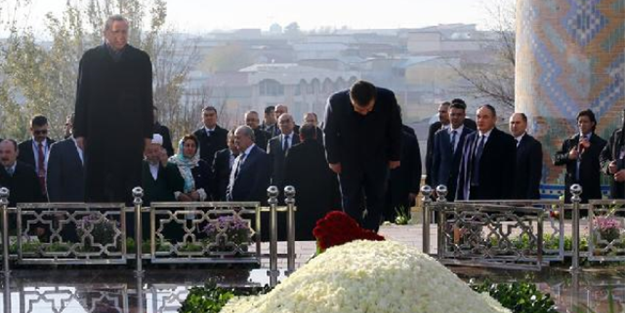Erdoğan'dan Kerimov'un mezarına ziyaret