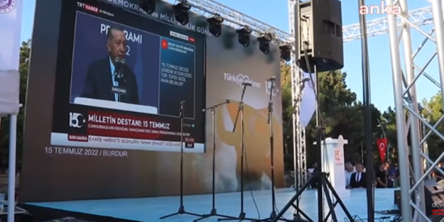 Erdoğan, Kılıçdaroğlu'nun darbeyi evden takip ettiğini hatırlattı! Hazmedemeyen CHP'liler alanı terk etti