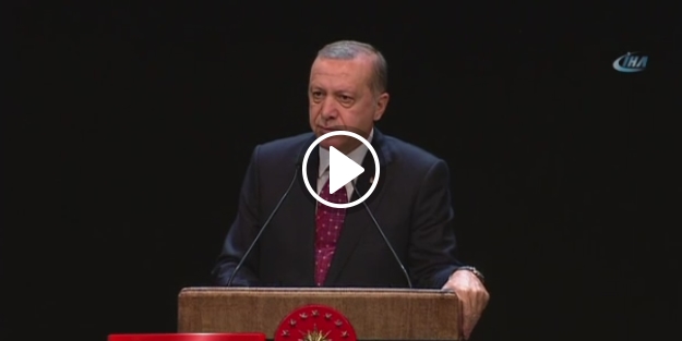 Erdoğan konuştu salon ayağa kalktı!
