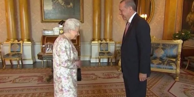 Erdoğan Kraliçe Elizabeth ile görüştü