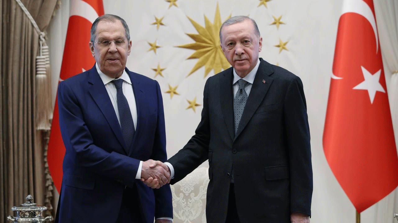 Erdoğan Lavrov'u kabul etti