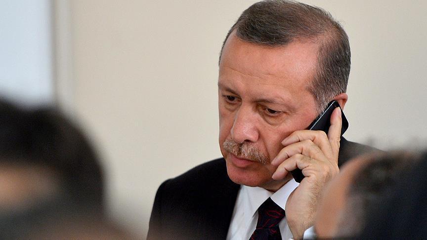 Erdoğan liderlerle telefonda görüştü