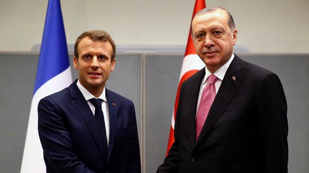 Erdoğan, Macron ile telefonda görüştü