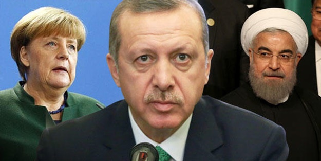 Erdoğan Merkel ve Ruhani ile telefonda konuştu