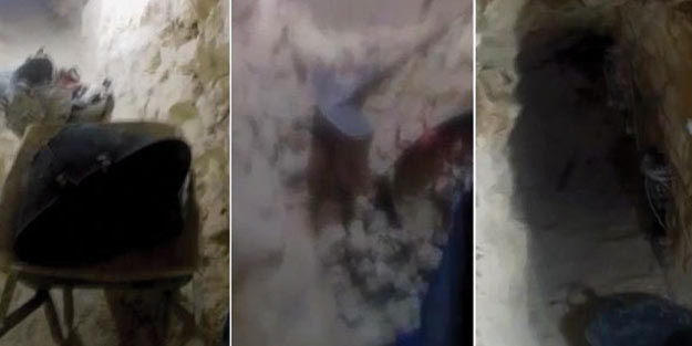 Erdoğan 'mezarları olacak' demişti...YPG/PKK'nın Münbiç'teki tünelleri görüntülendi