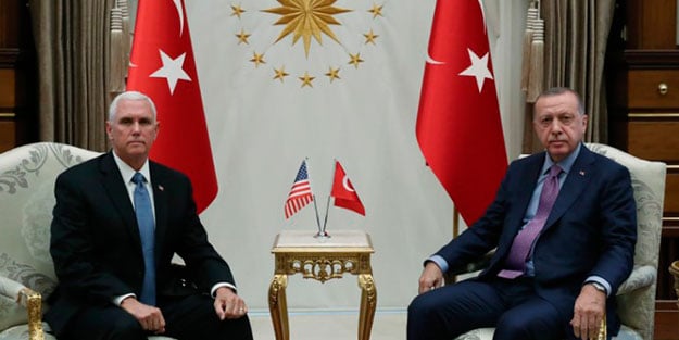 Erdoğan - Mike Pence görüşmesi sona erdi