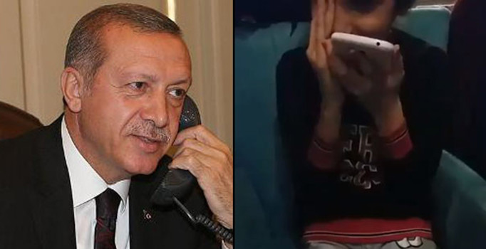 Erdoğan, minik Yağmur'la telefonda görüştü