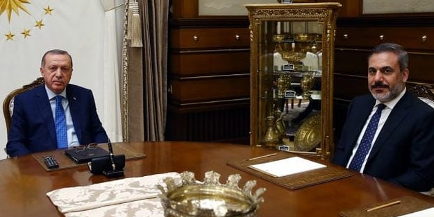 Erdoğan, Hakan Fidan'la görüştü