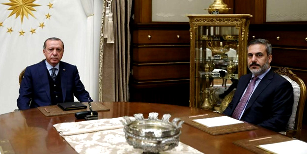 Erdoğan Hakan Fidan ile görüştü