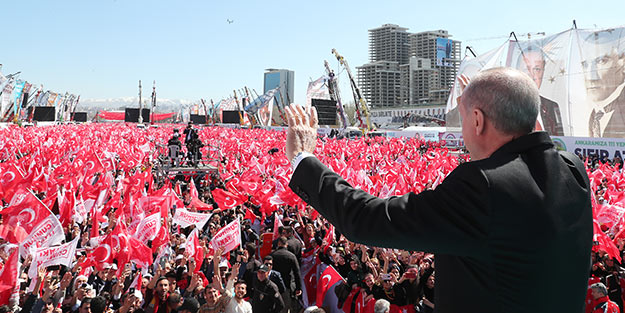 Erdoğan mitinge katılanların sayısını açıkladı