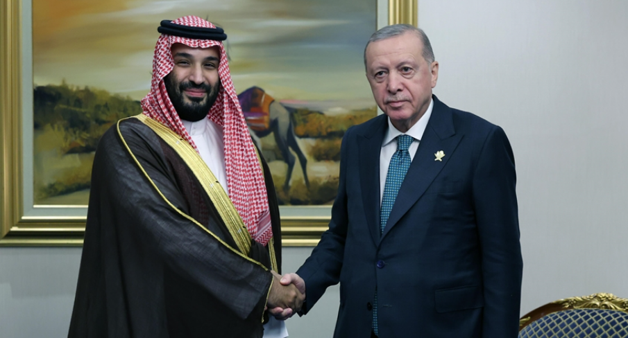 Erdoğan Muhammed bin Selman'la görüştü