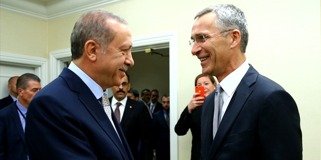 Erdoğan NATO Sekreteri ile görüştü