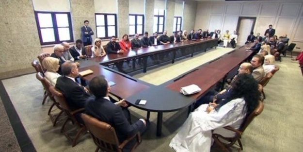 Erdoğan onlarla özel görüştü