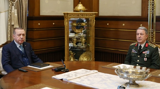 Erdoğan, Orgeneral Akar'ı kabul etti