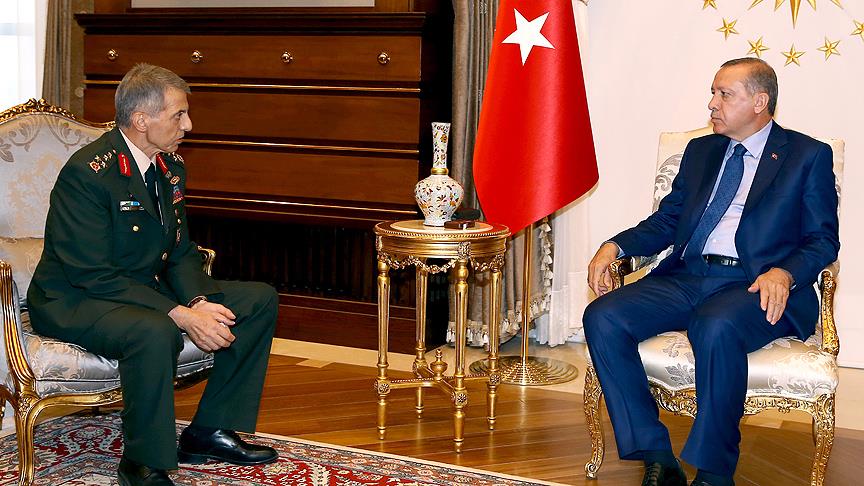 Erdoğan, Orgeneral Mendi'yi kabul etti