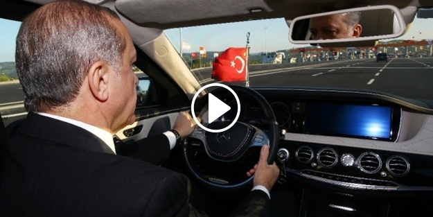 Erdoğan 'Osman Gazi Köprüsü’nden geçti
