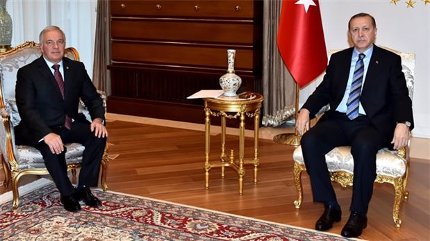 Erdoğan, Özgüldür'ü kabul etti