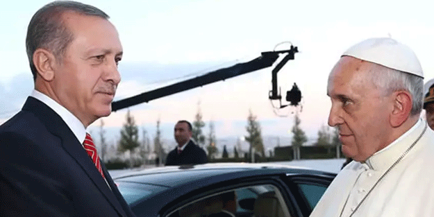 Erdoğan, Papa ile görüştü