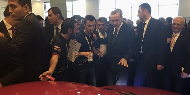 Erdoğan elektrikli aracı beğendi