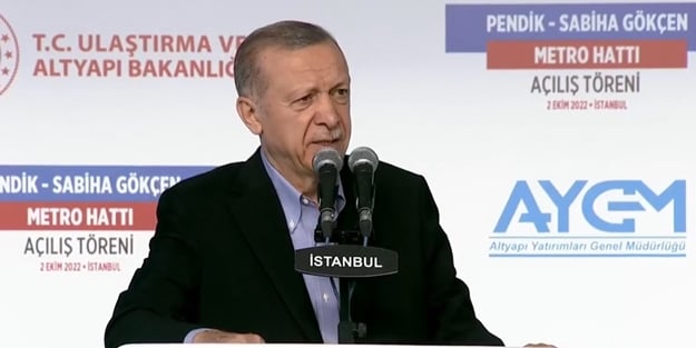 Erdoğan, Pendik-Sabiha Gökçen Metro Hattı açılışında konuştu: Bu hattı İstanbul Havalimanı'na kadar ulaştıracağız!