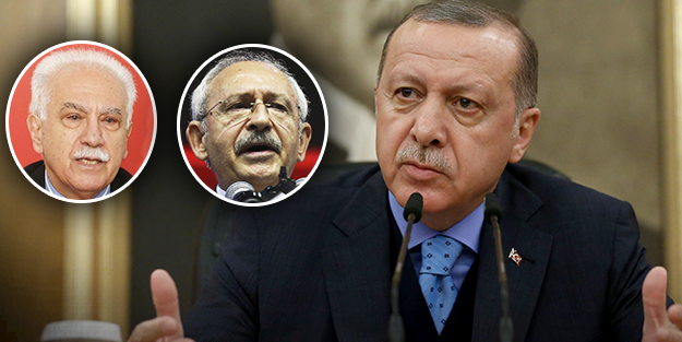 Erdoğan'dan Perinçek ve Kılıçdaroğlu'na sert tepki!