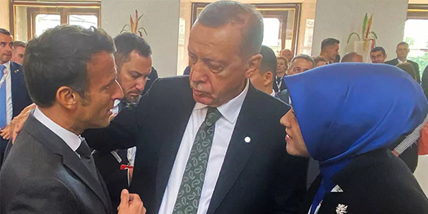 Erdoğan Prag'da Macron'a dedi: Seni de oraya alalım