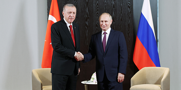 Erdoğan-Putin görüşmesi başladı