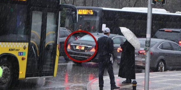 Erdoğan sabah trafiğine takıldı