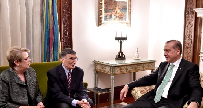 Erdoğan, Sancar ve eşini kabul etti