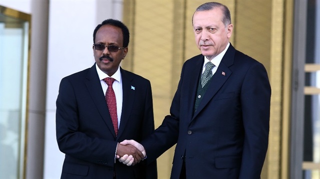 Erdoğan, Somalili mevkidaşını resmi törenle karşıladı