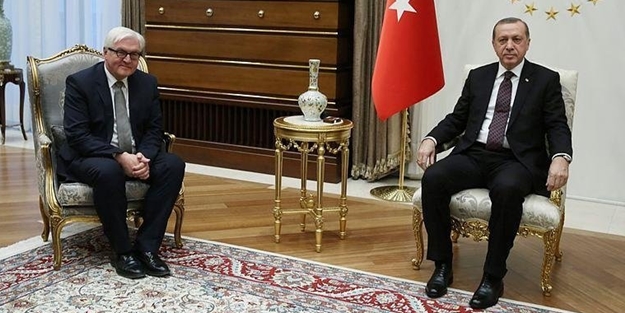 Erdoğan, Steinmeier ile görüştü