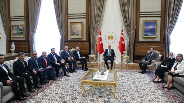 Erdoğan, TOBB Başkanı ve heyetini kabul etti