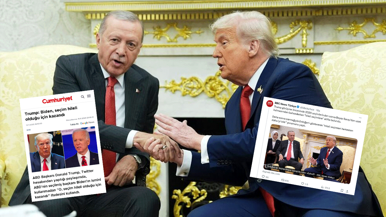 Erdoğan-Trump zirvesine itibar suikastı! Operasyon çocuklarından 'hileli seçim' pervasızlığı