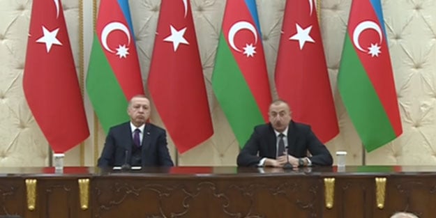 Erdoğan ve Aliyev'den ortak basın toplantısı