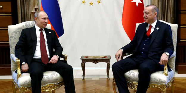Erdoğan ve Putin Külliye'de görüştü