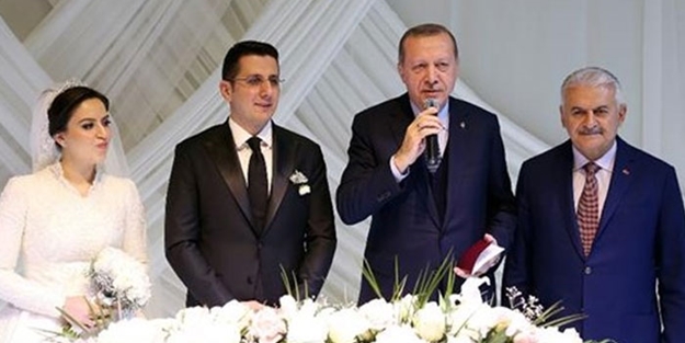 Erdoğan ve Yıldırım nikah törenine katıldı