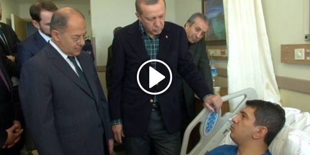 Erdoğan yaralıları ziyaret etti