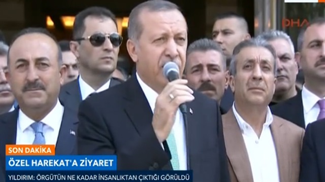 Erdoğan: Yürüyüş son duyuruya kadar devam etmeli
