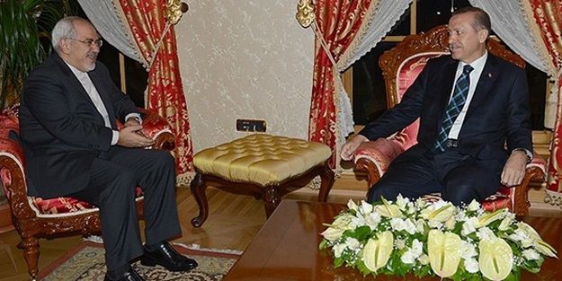 Erdoğan, İran Dışişleri Bakanı Zarif'i kabul etti