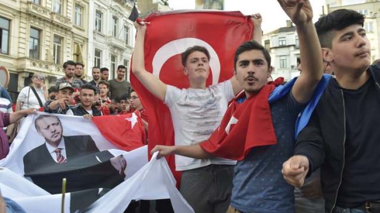 Erdoğan'a Belçika'da sevgi seli