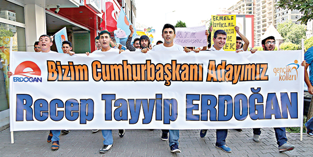 Erdoğan’a destek yürüyüşü
