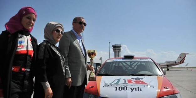 Erdoğan'a driftli karşılama