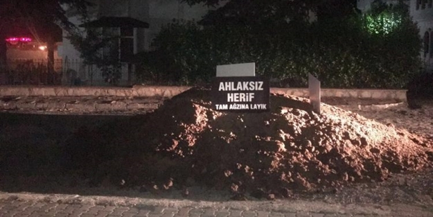 Erdoğan'a hakarete 'tezekli' tepki!