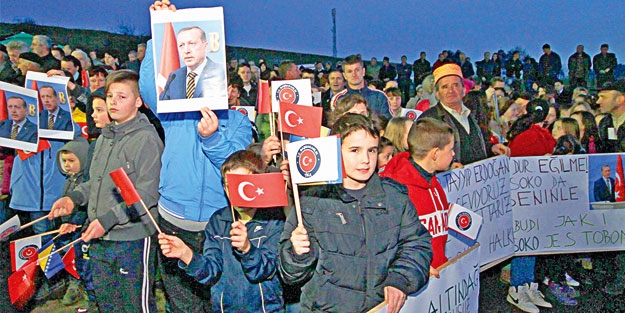 Erdoğan’a sevgi seli